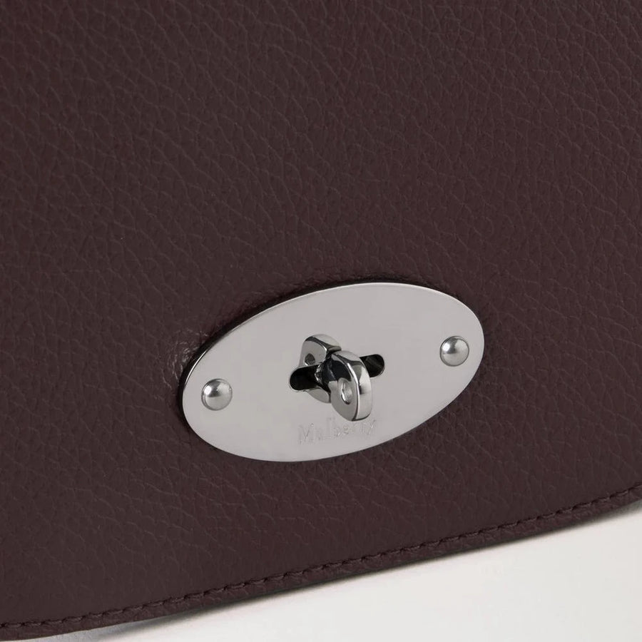 Mulberry Small Darley Satchel Small Classic Grain Black Cherry