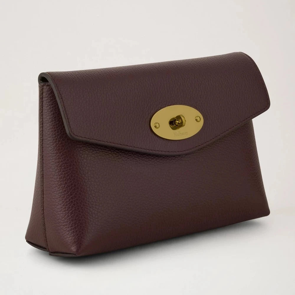 Mulberry Darley Cosmetic Pouch Oxblood Small Classic Grain – productafbeelding 2
