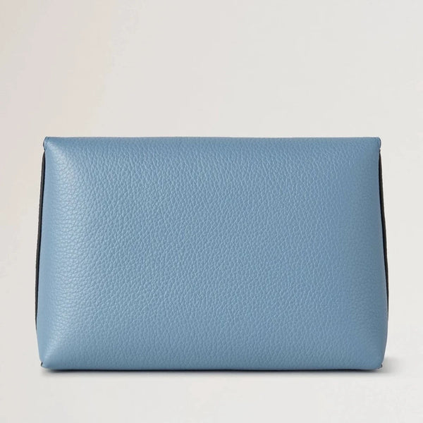 Mulberry Darley Cosmetic Pouch Small Classic Grain Brighton Blue
