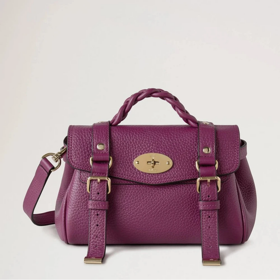 Mulberry Mini Alexa Orchid Bloom Heavy Grain