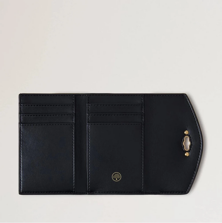 Mulberry Darley Folded Multicard Wallet Small Classic Grain Ebony