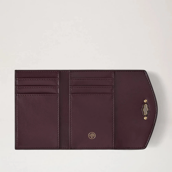 Mulberry Darley Folded Multi-Card Wallet Cashmere Taupe Small Classic Grain