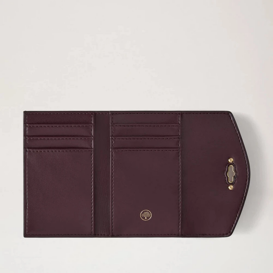 Mulberry Darley Folded Multi-Card Wallet Cashmere Taupe Small Classic Grain