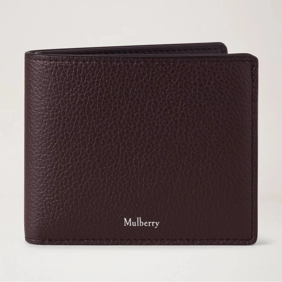 Mulberry Heritage 8 Card Wallet Small Glassic Grain Ebony