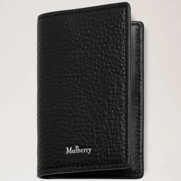 Mulberry Card Case Small Classic Grain Zwart 