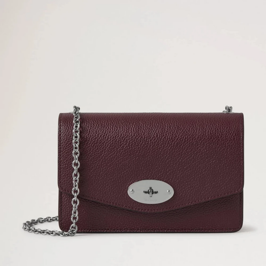 Mulberry Small Darley Small Classic Grain Black Cherry