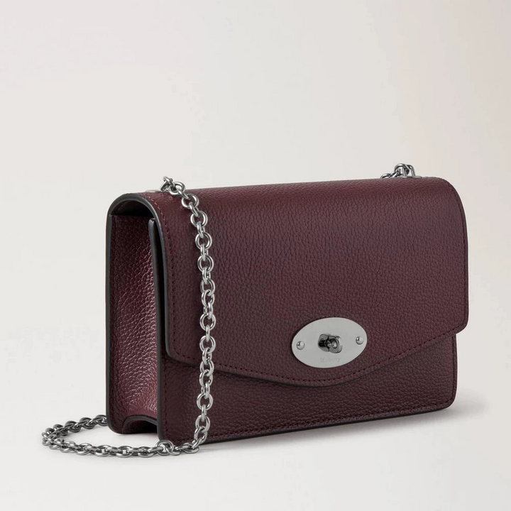 Mulberry Small Darley Small Classic Grain Black Cherry