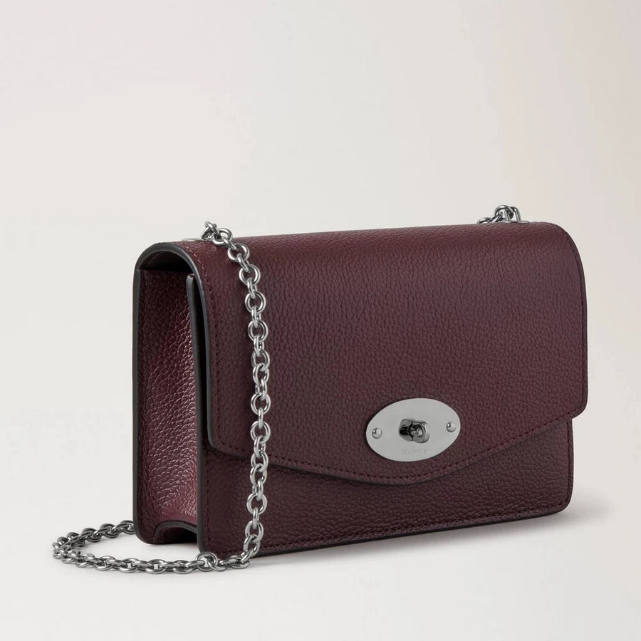 Mulberry Small Darley Small Classic Grain Black Cherry