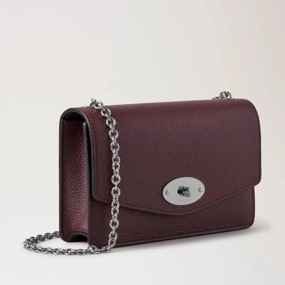 Mulberry Small Darley Small Classic Grain Black Cherry