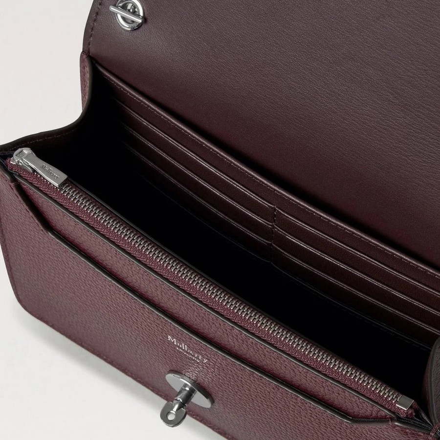 Mulberry Small Darley Small Classic Grain Black Cherry