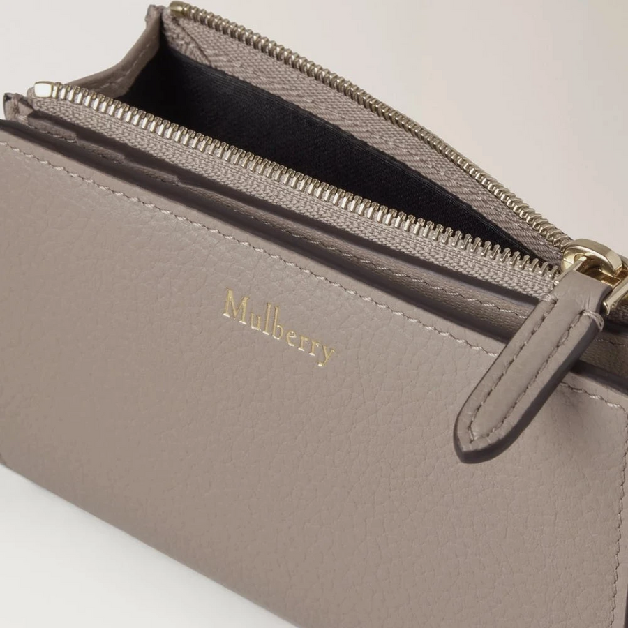 Mulberry Continental Bifold Zipped Wallet Cashmere Taupe