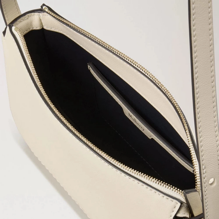 Mulberry Clovelly Pouch Micro Classic Grain Eggshell