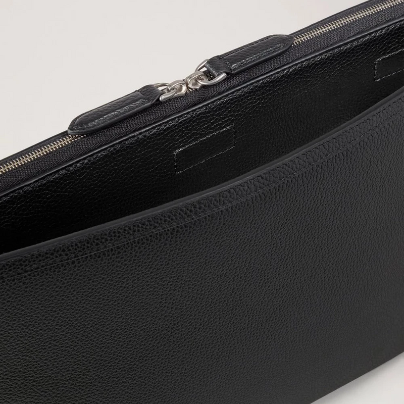 Mulberry Laptop Case Black Small Classic Grain