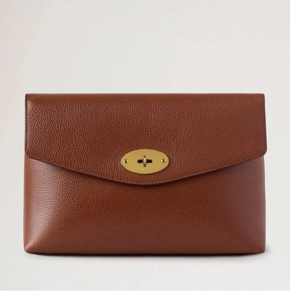 Mulberry Large Darley Cosmetic Pouch Oak Small Classic Grain