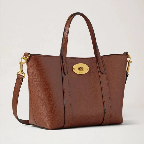 Mulberry Mini Bayswater Tote Small Classic Grain Two Tone Oak