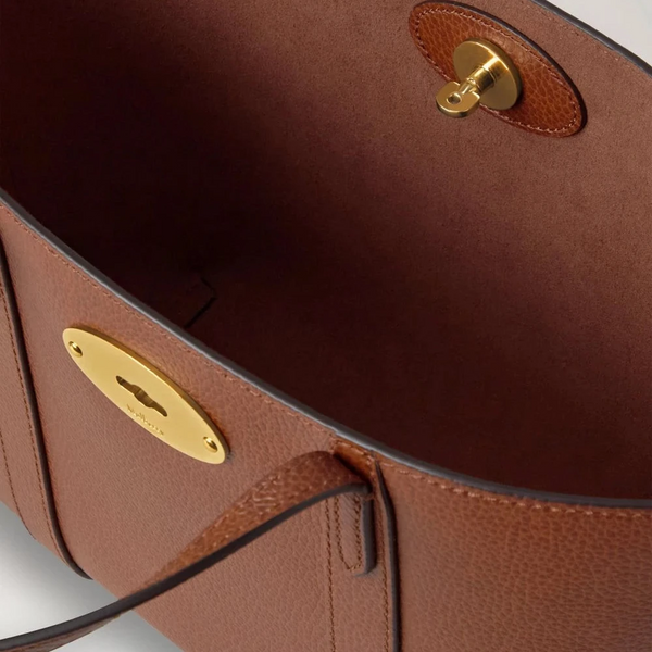 Mulberry Mini Bayswater Tote Small Classic Grain Two Tone Oak