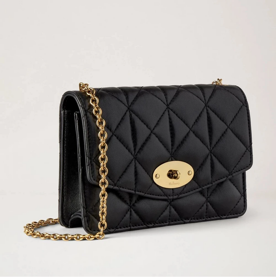 Mulberry Small Darley Quilted Vesta Nappa Black