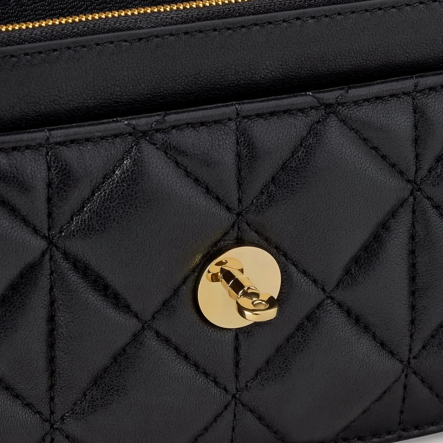 Mulberry Small Darley Quilted Vesta Nappa Black