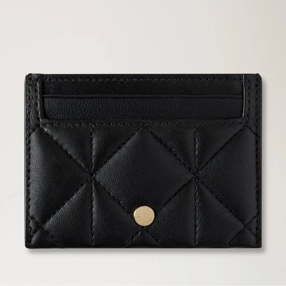 Mulberry Creditcardslip zwart quilten