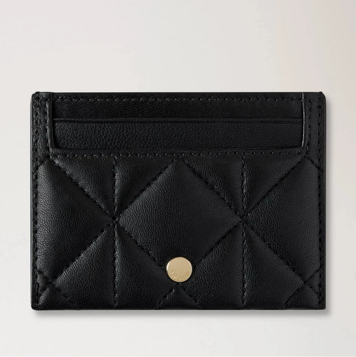 Mulberry Creditcardslip zwart quilten