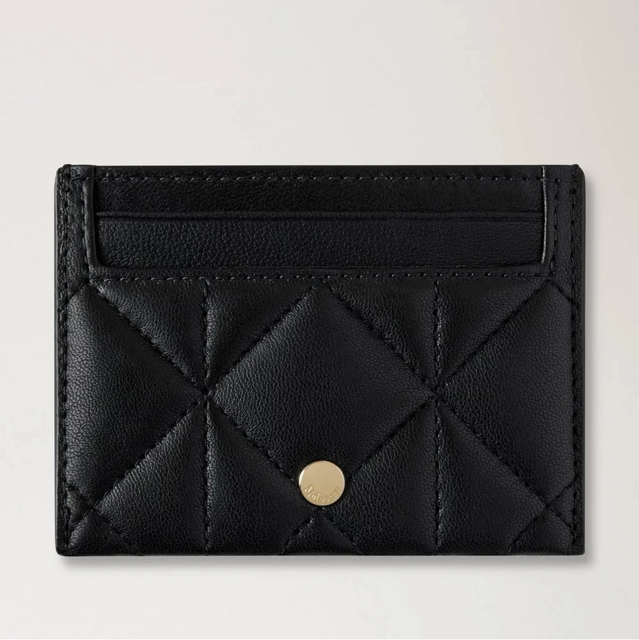 Mulberry Creditcardslip zwart quilten