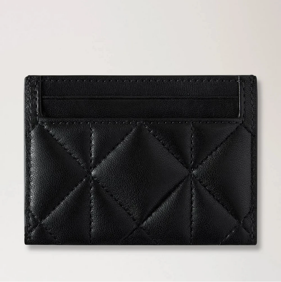 Mulberry Creditcardslip zwart quilten