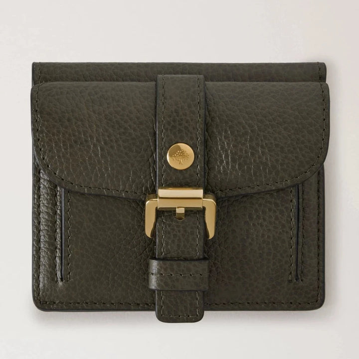Mulberry Roxanne Wallet Small Classic Grain Juniper Groen 