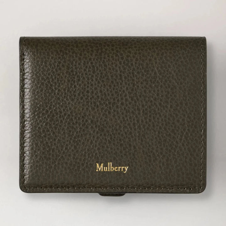 Mulberry Roxanne Wallet Small Classic Grain Juniper Groen 