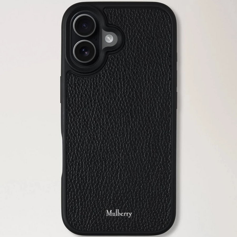 Mulberry Iphone 17 Hoesje Klein Klassiek Korrel Zwart