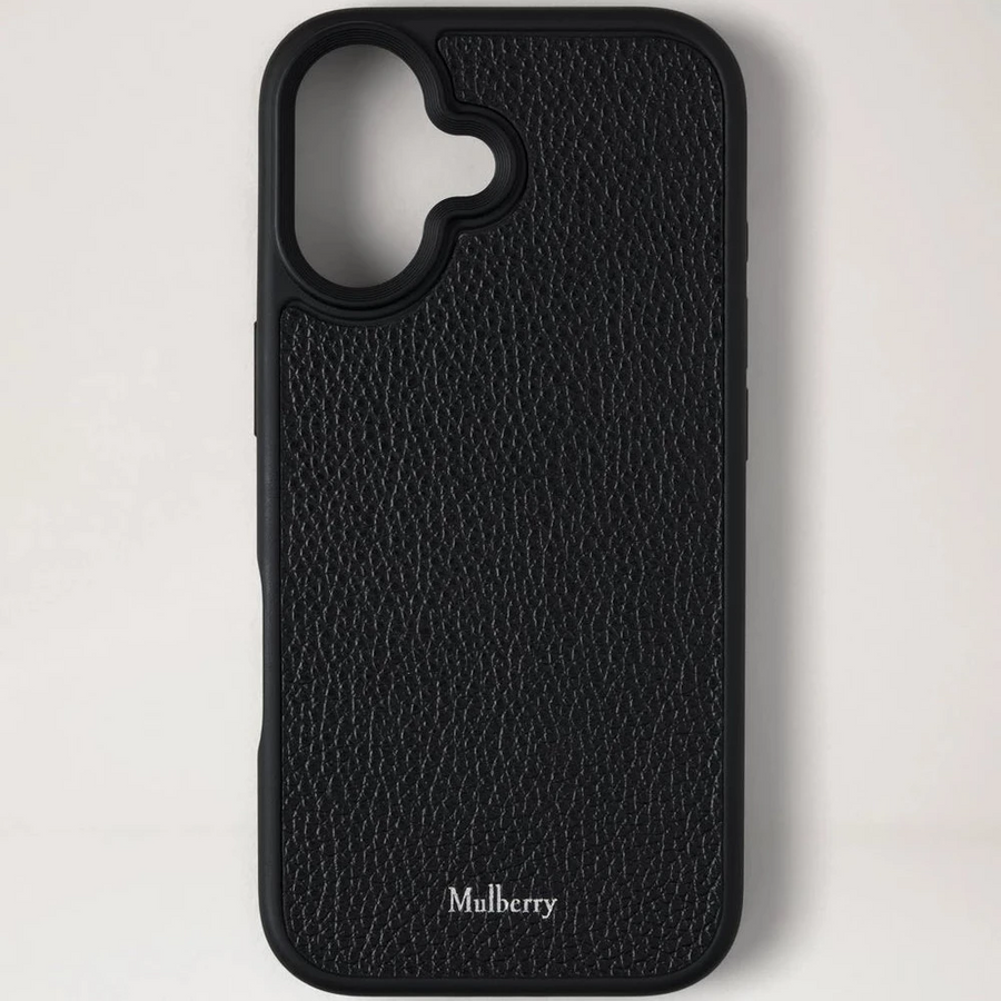 Mulberry Iphone 17 Hoesje Klein Klassiek Korrel Zwart