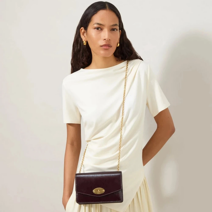 Mulberry Klein Darley Diep Auberginepatent