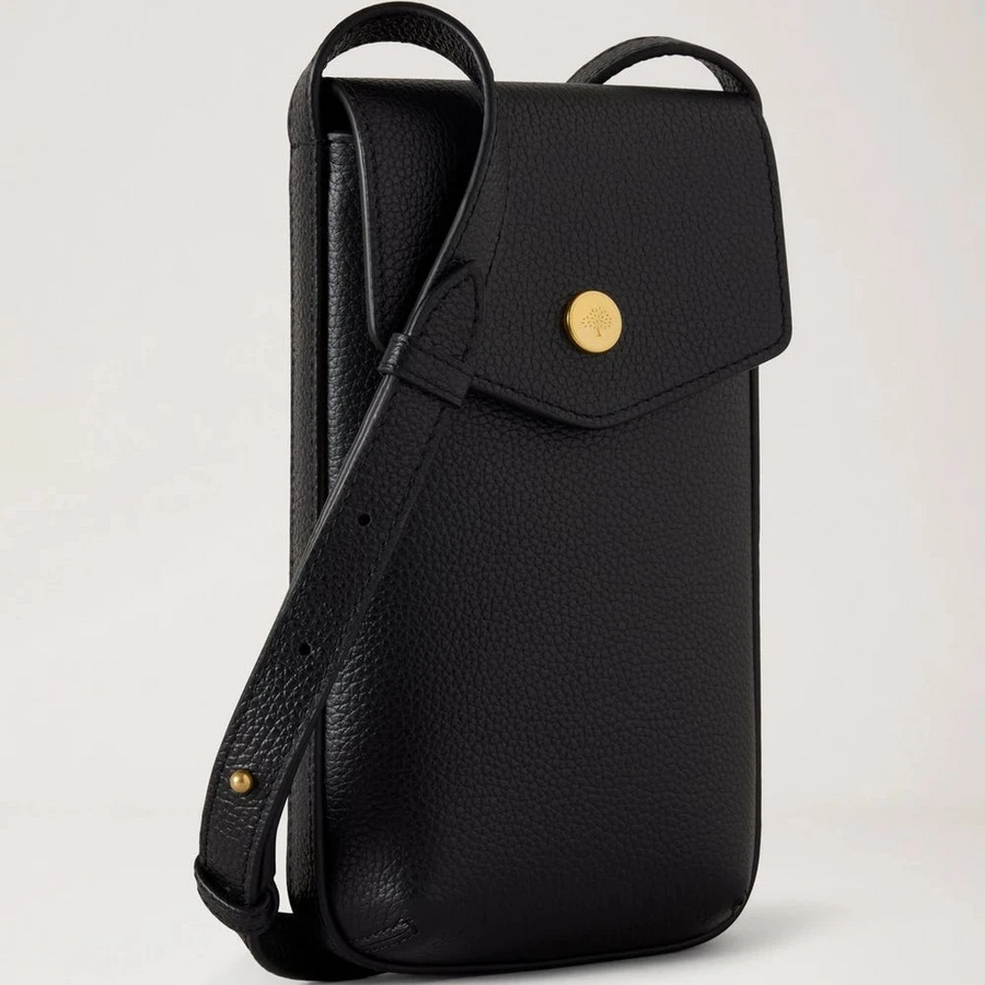Mulberry Press Stud Phone Pouch Black