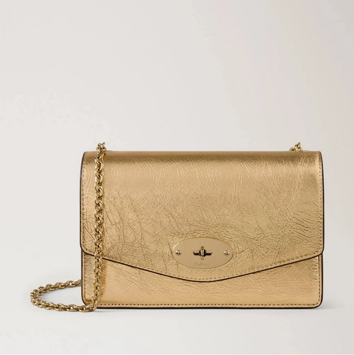 Mulberry Klein Darley Gekreukeld metallic Somerset goud