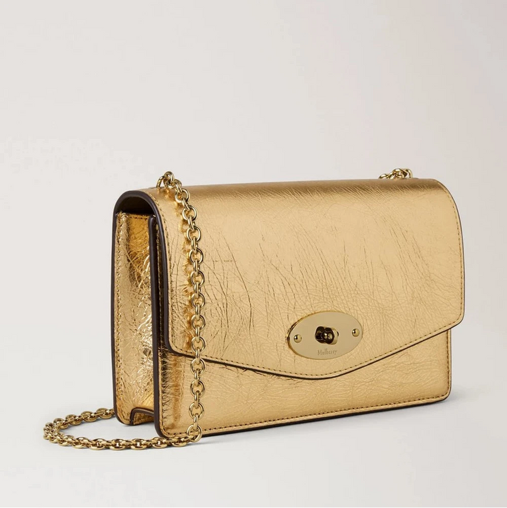 Mulberry Klein Darley Gekreukeld metallic Somerset goud