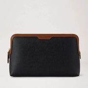Mulberry Medium cosmetische pouch Scotchgrain Zwart-Cognac 