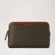 Mulberry Kleine cosmetic pouch Scotchgrain Mole & Cognac 