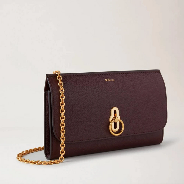 Mulberry Amberley Clutch Oxblood Small Classic Grain – productafbeelding 2