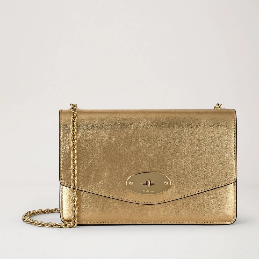 Mulberry Small Darley Somerset Gold Metallic Leather – RL9159/801Z098