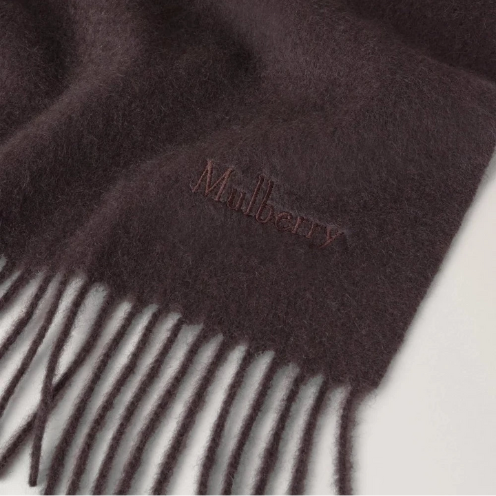 Mulberry Cashmere Scarf - Ebony Cashmere