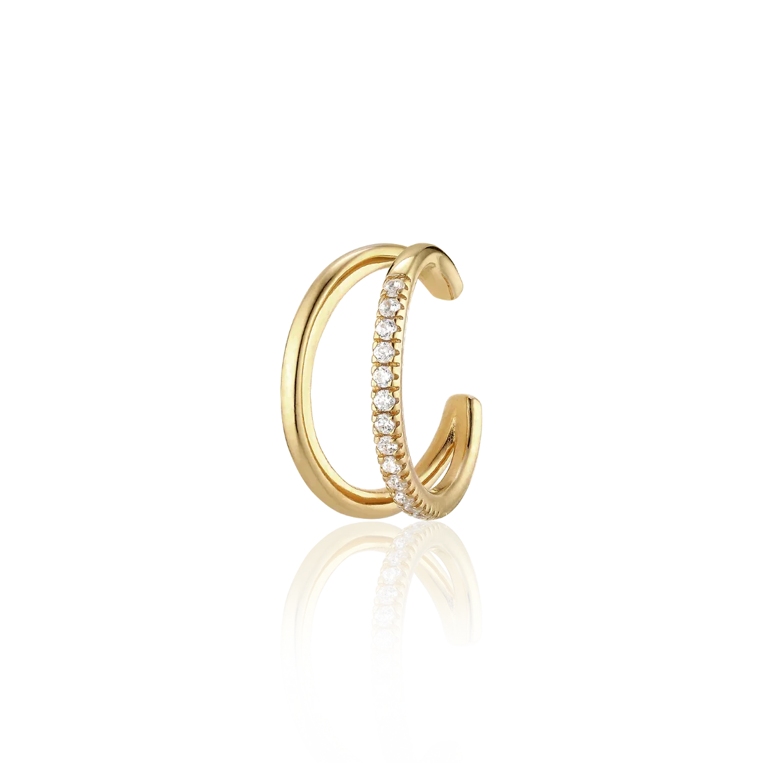 Alura Copenhagen Grace Ear Cuff – Vergulde ear cuff met zirkonia 