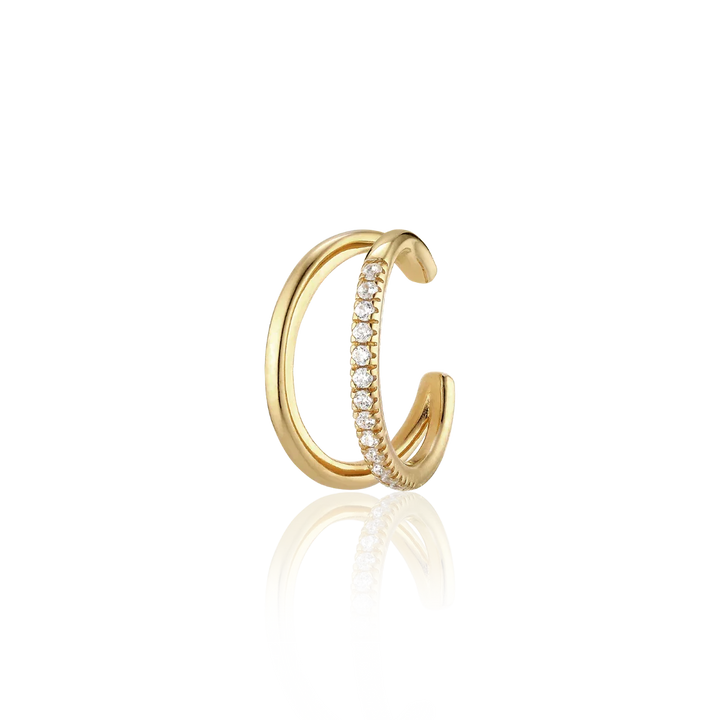Alura Copenhagen Grace Ear Cuff – Vergulde ear cuff met zirkonia 