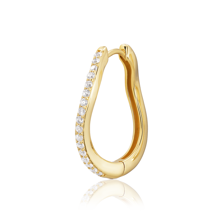 Alura Grace Single Hoop Earring met Zirkonia