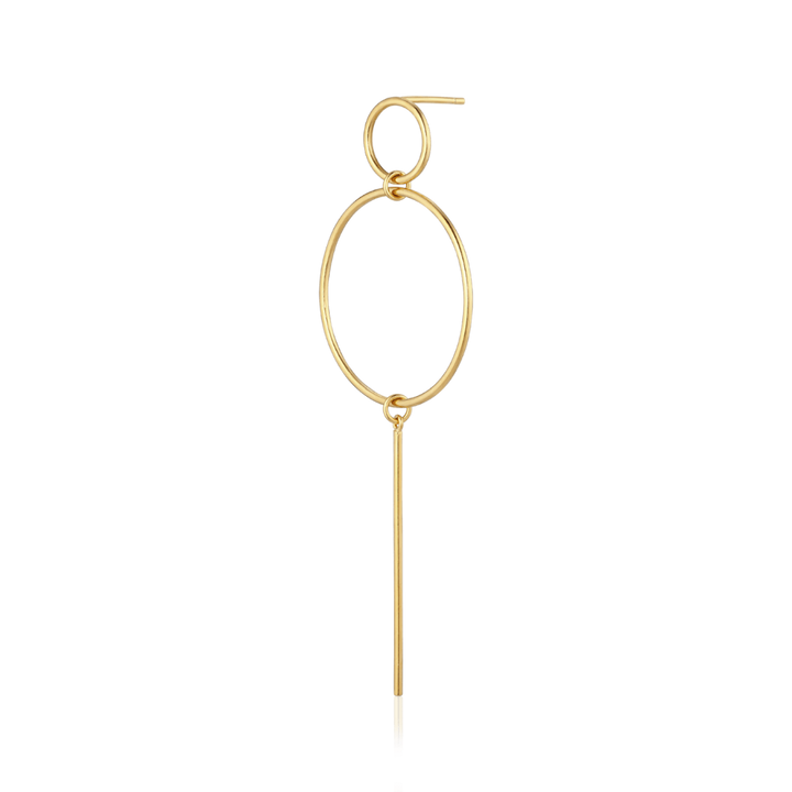 Alura Grace 4 enkele oorbel met ringen en hanger