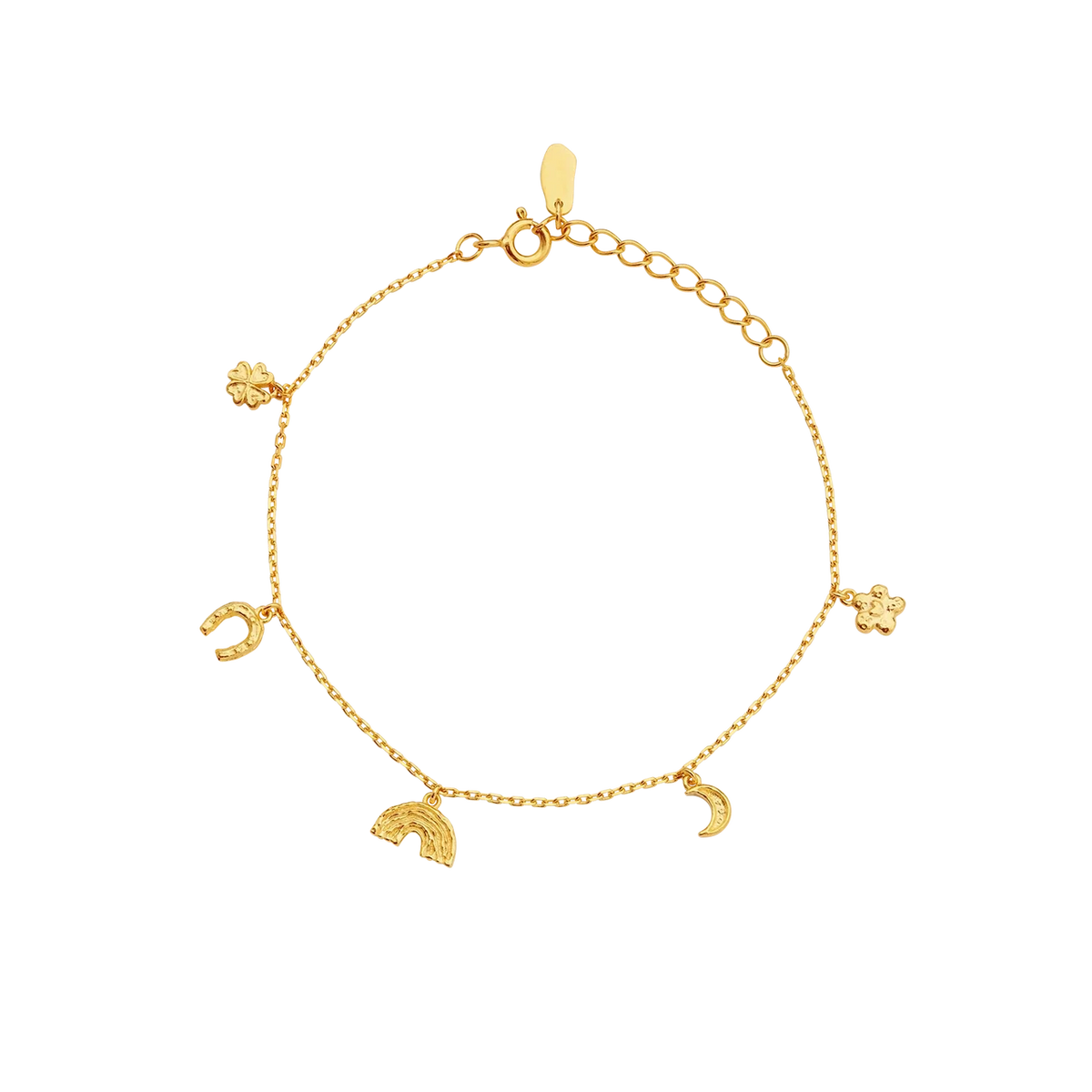 Maanesten Lucky Charm vergulde armband 