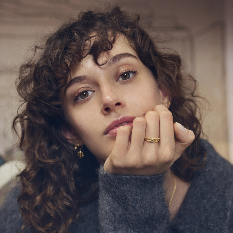 Maanesten Annie Forgyldt Ring
