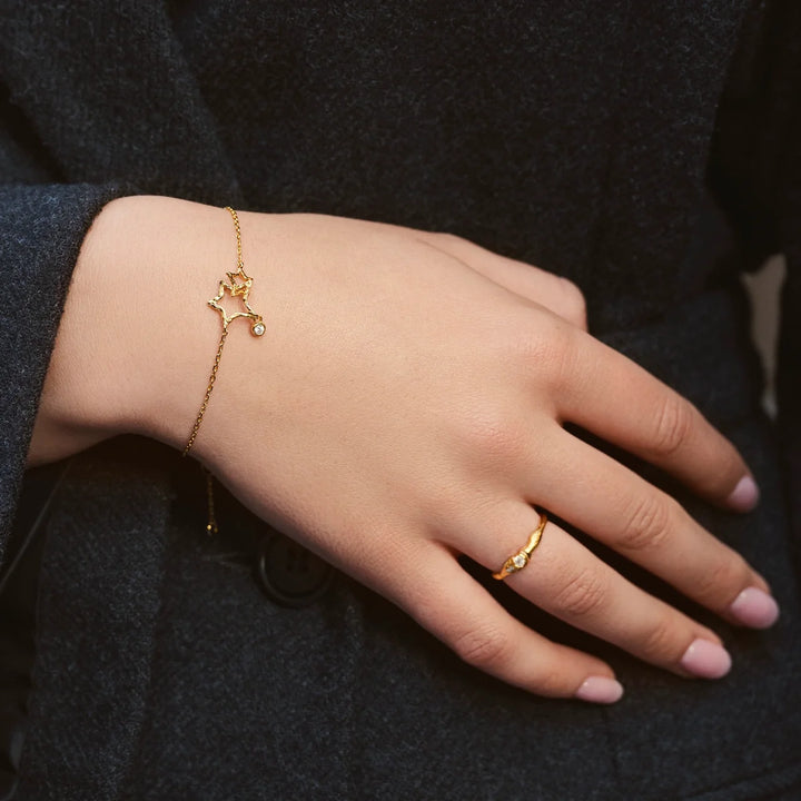 Maanesten Vilde Verguld Armband 