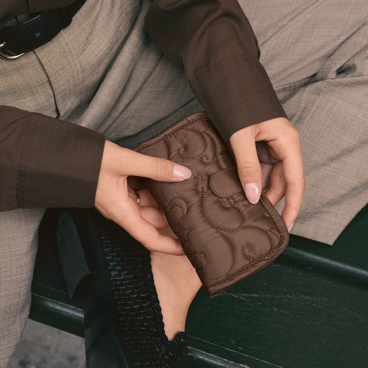 Maanesten Smykkeclutch Brown – Sieradentas voor op reis – productafbeelding 2