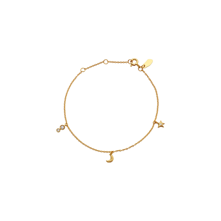 Maanesten Melia Vergulde armband met witte zirkonia 