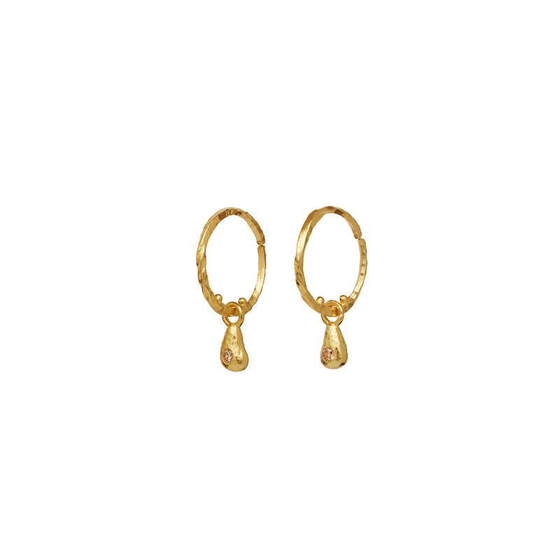 Moonstone Millie Earrings - 18kt Gold Plated Sterling Silver