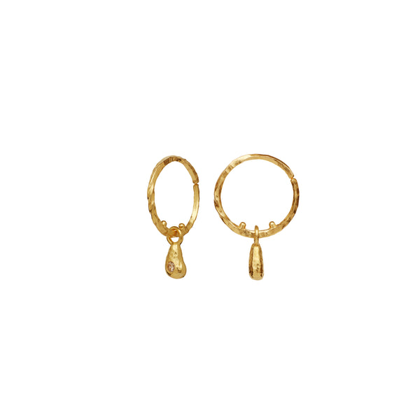 Moonstone Millie Earrings - 18kt Gold Plated Sterling Silver